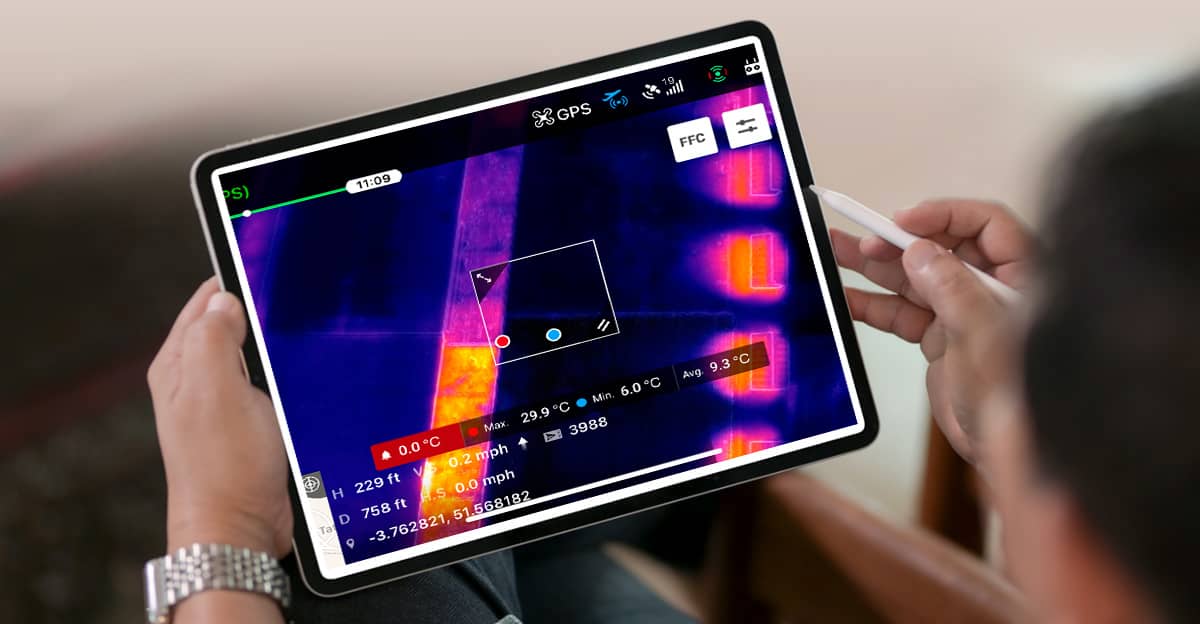 roofing campaign guide on an iPad