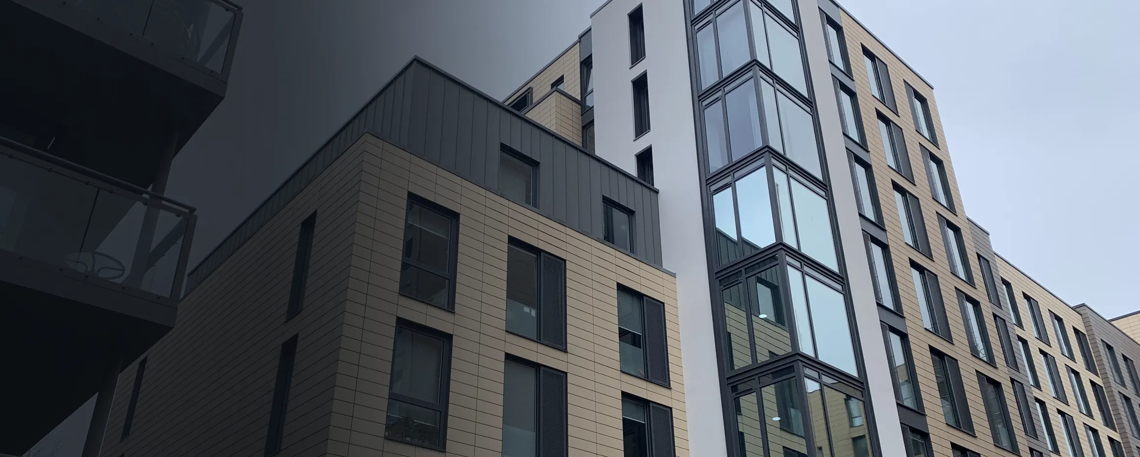Glassyard student accommodation building after façade remediation
