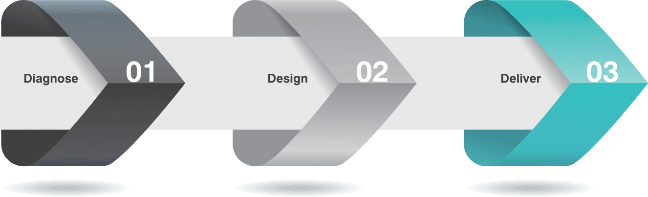 Diagnose Design and Deliver - our processes
