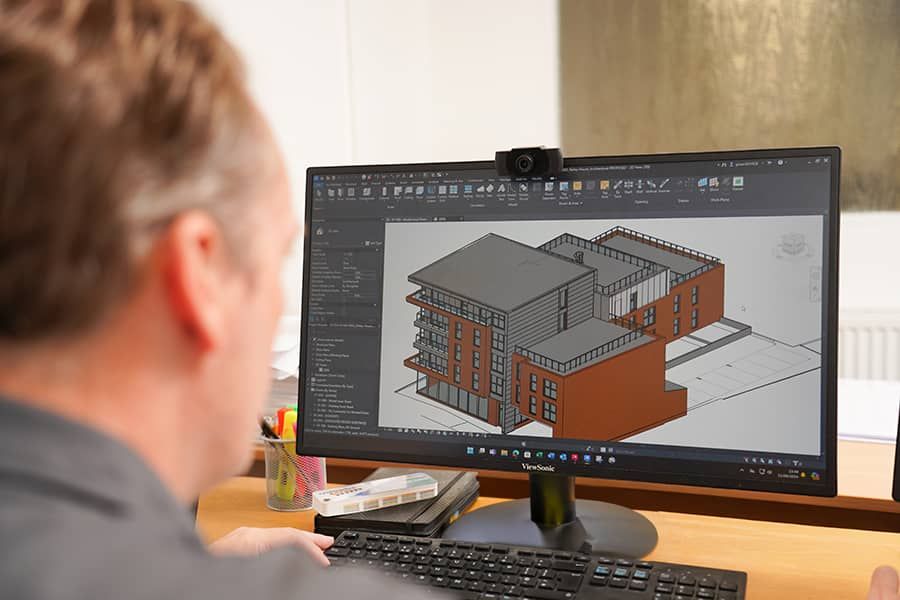creating computer simulation of building