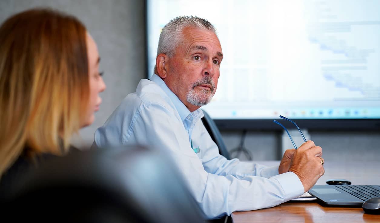 St Georges Island high rise flats with new facade
