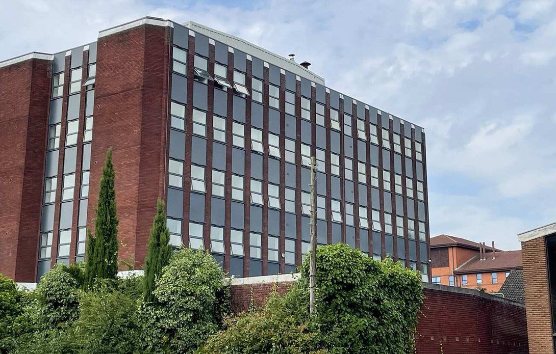 warwick house apartment block with balconies