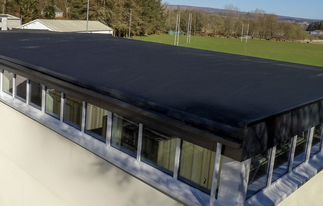 RAAC refurbished school gym roof