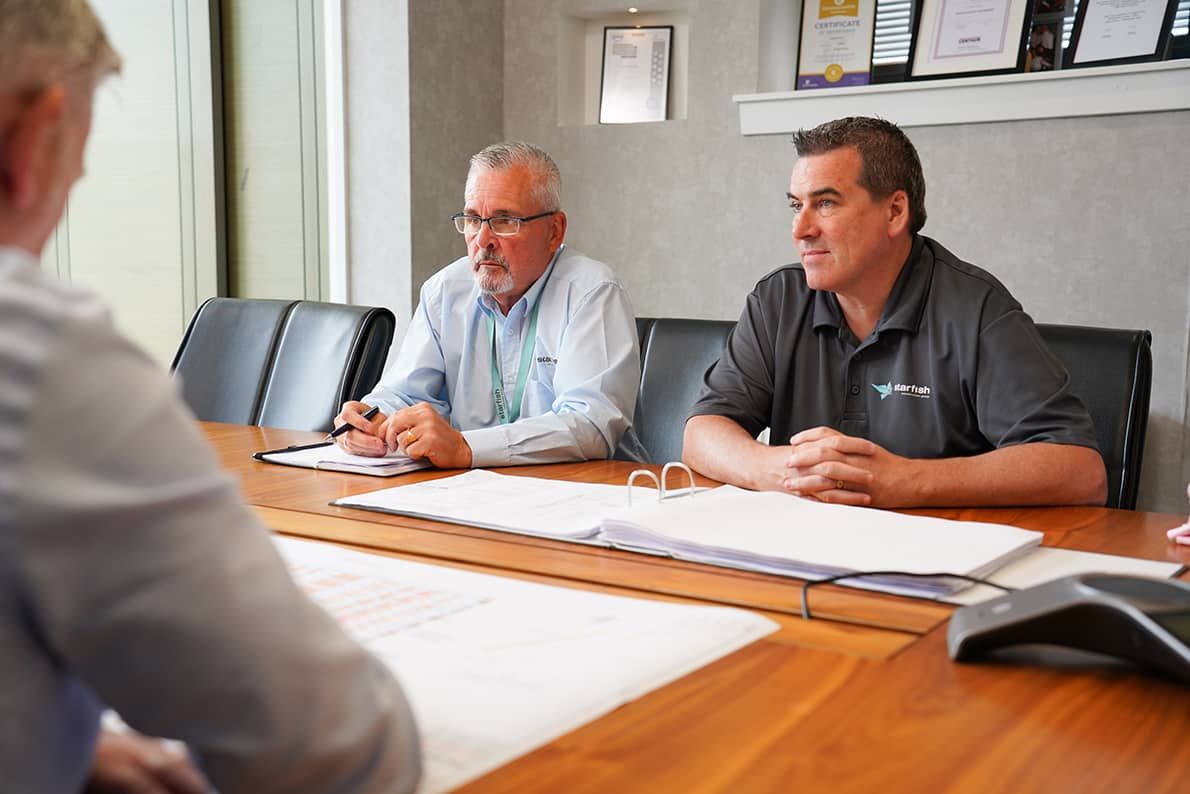 review panel in a meeting