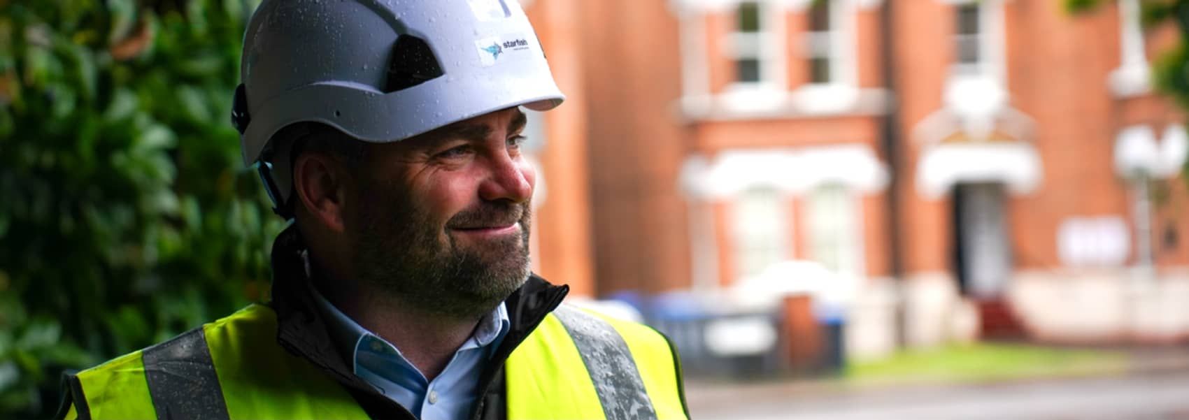 Starfish Construction project manager on site.