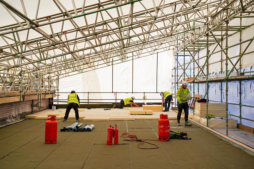 raac in commercial building being replaced