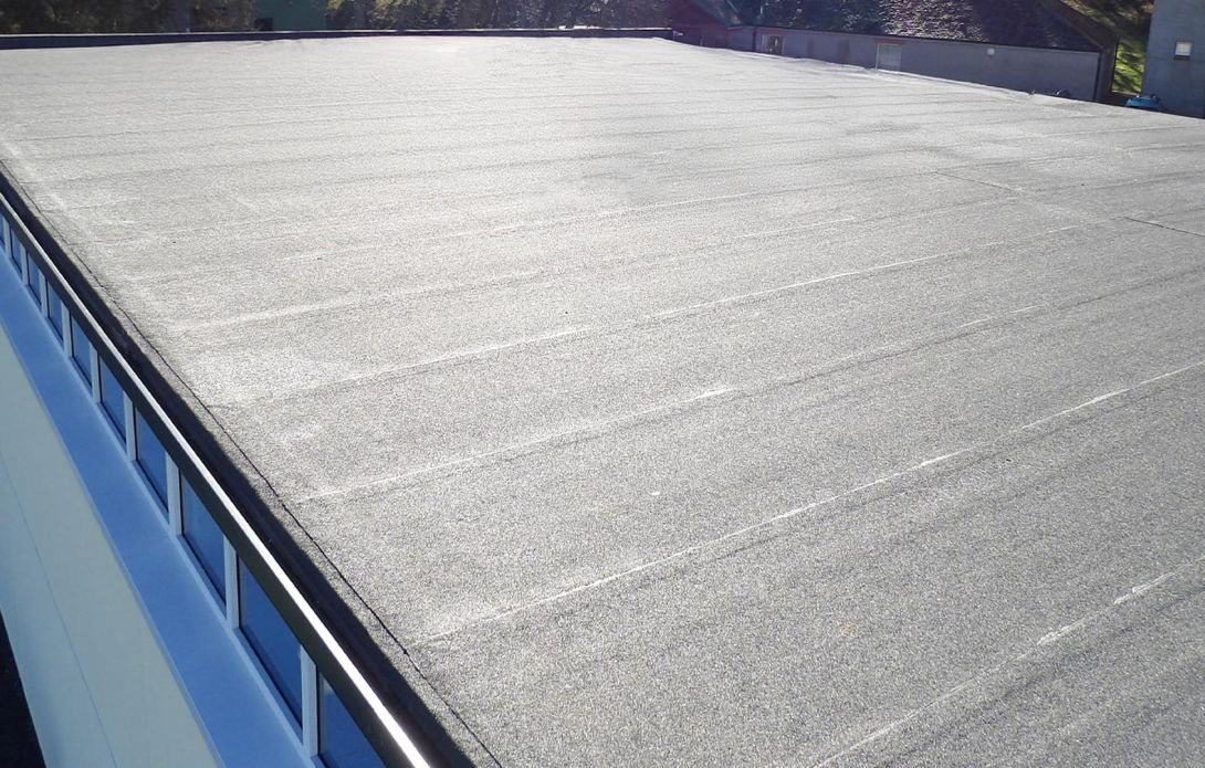 school gym roof RAAC removed and replaced