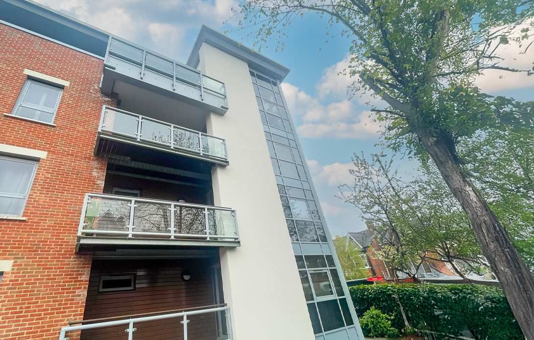 warwick house apartment block with balconies