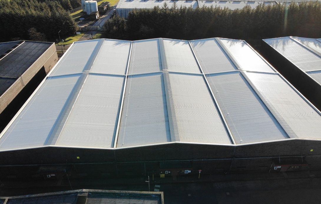 bonded warehouse roof completely replaced