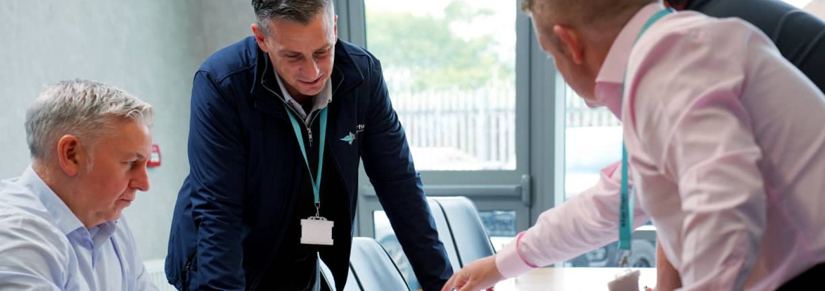 Asbestos hazard signage.