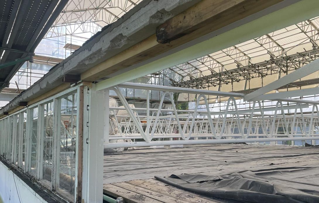 Queen Victoria School gym hall room with uni rolling roof