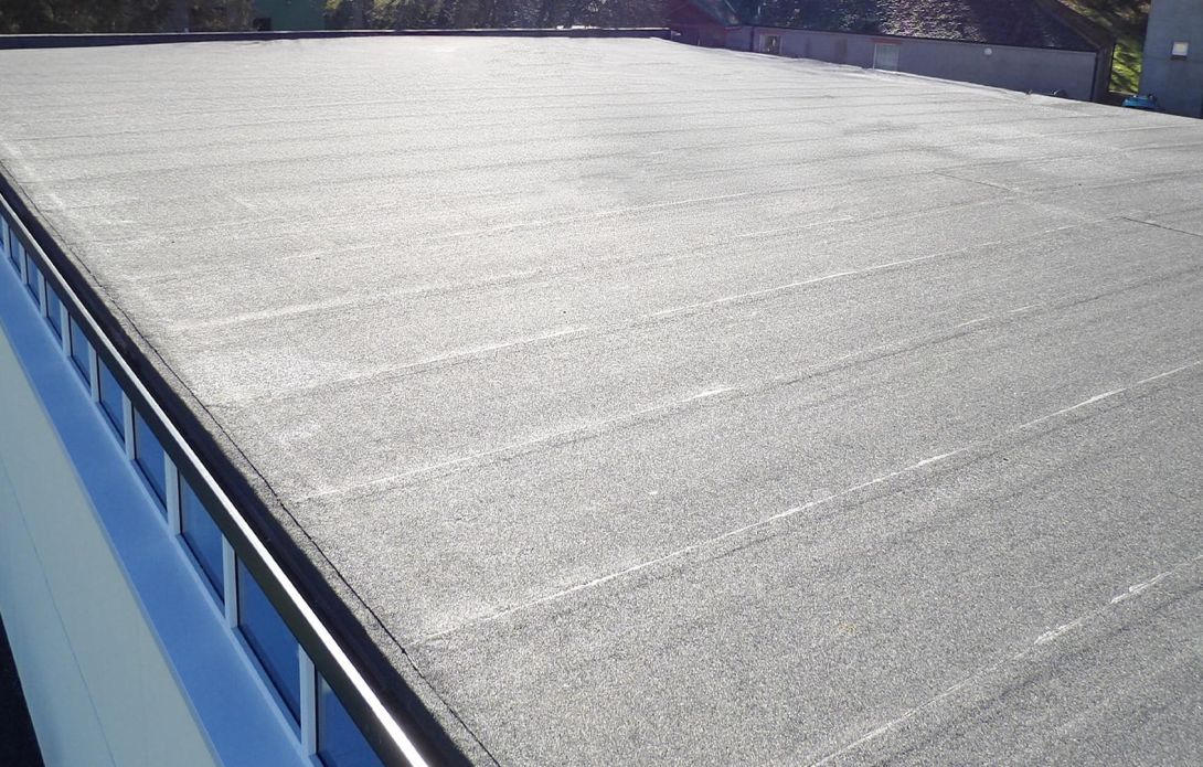 school gym roof RAAC removed and replaced